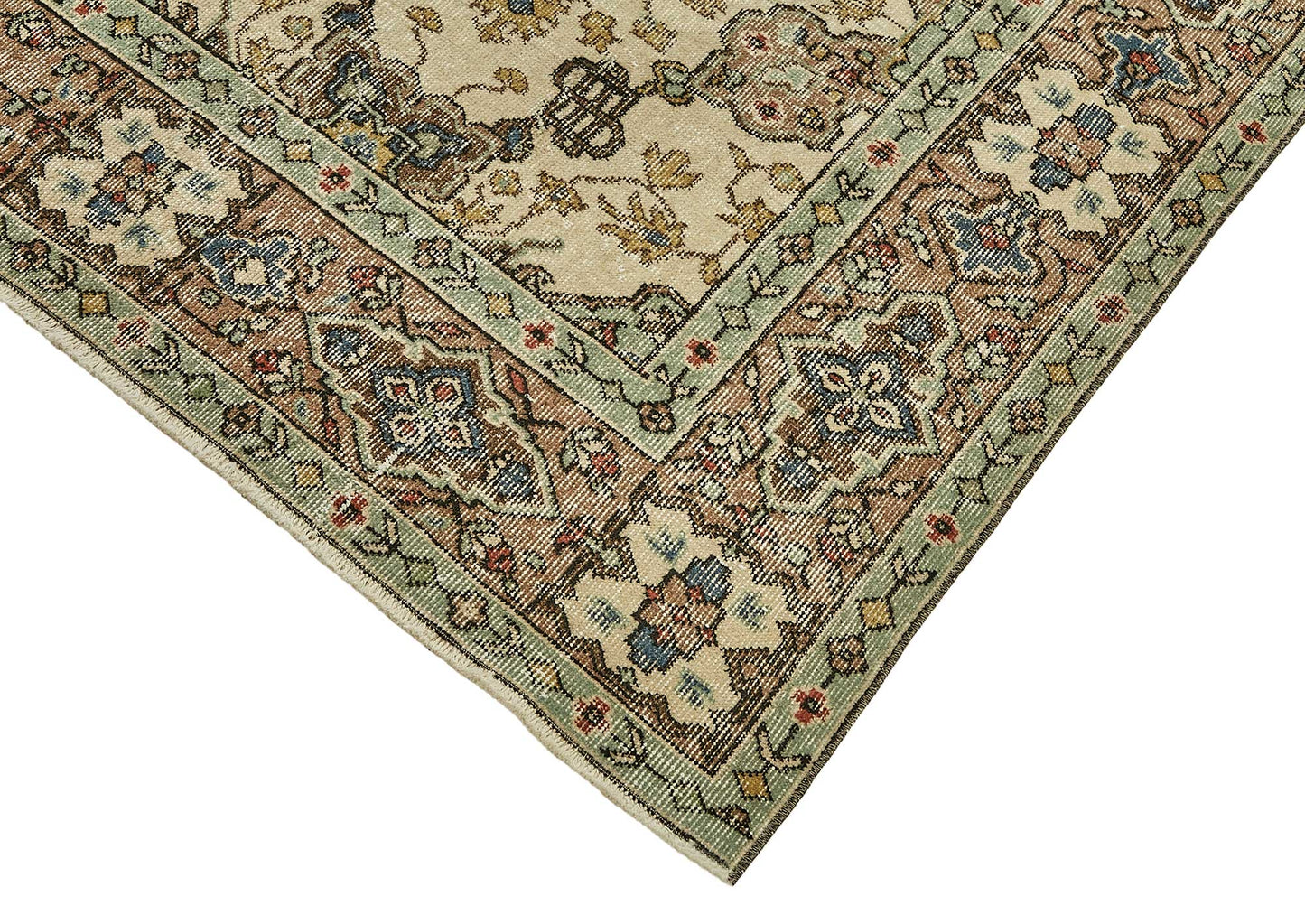 7x10 Hand-Knotted Turkish Vintage Rug - 49671
