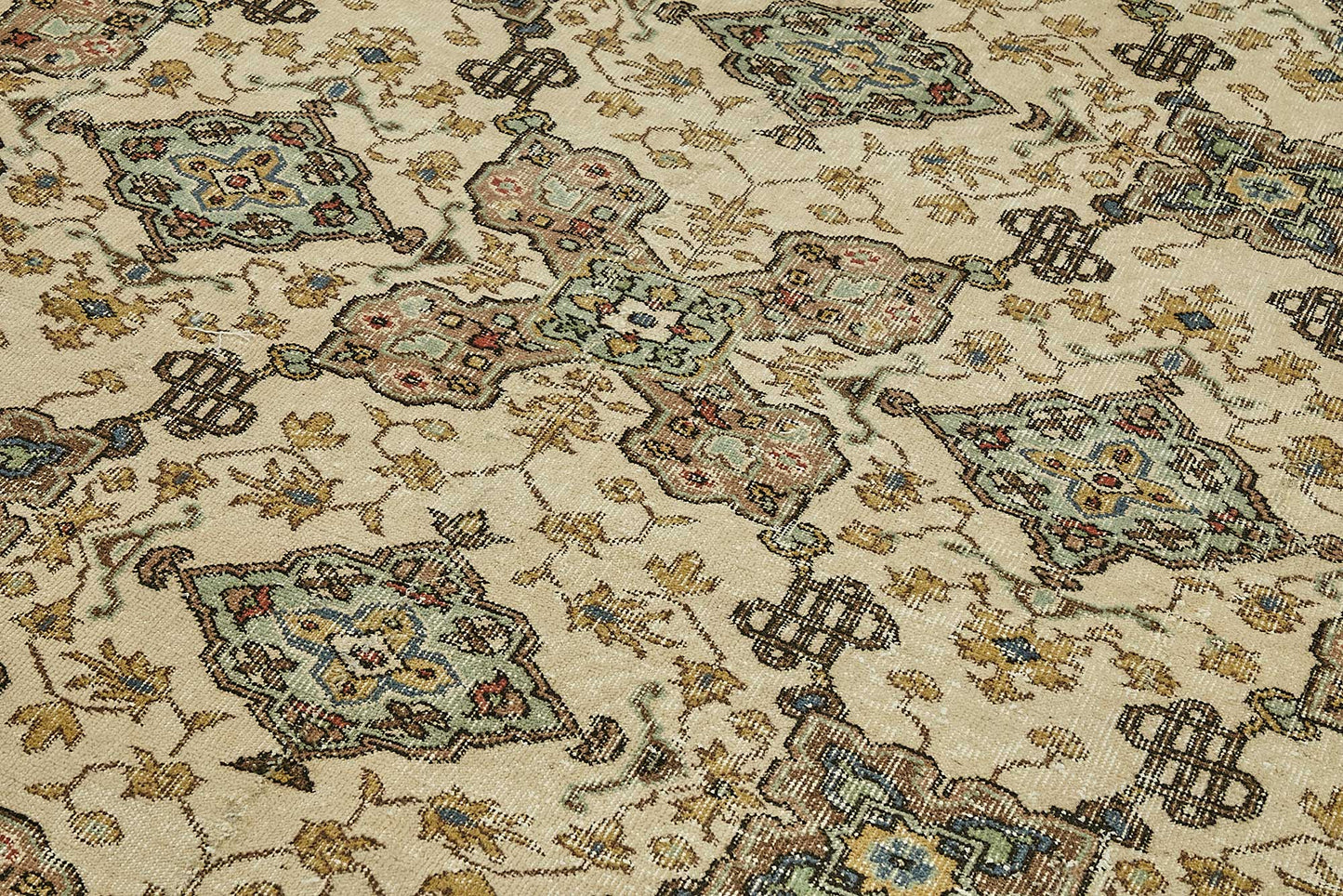 7x10 Hand-Knotted Turkish Vintage Rug - 49671