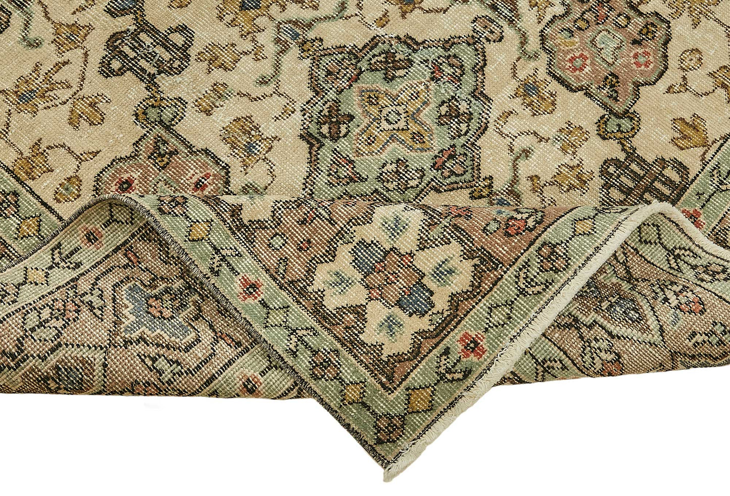 7x10 Hand-Knotted Turkish Vintage Rug - 49671