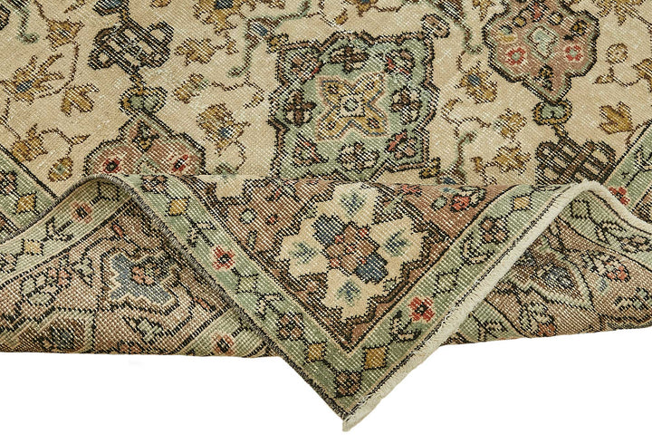 7x10 Hand-Knotted Turkish Vintage Rug - 49671