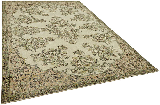 7x10 Hand-Knotted Turkish Vintage Rug - 49673