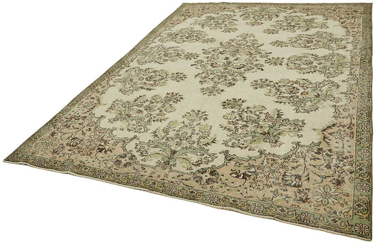 7x10 Hand-Knotted Turkish Vintage Rug - 49673