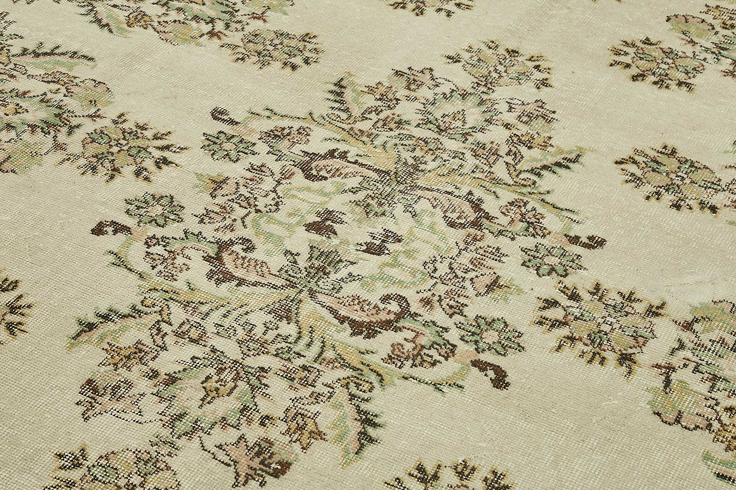 7x10 Hand-Knotted Turkish Vintage Rug - 49673