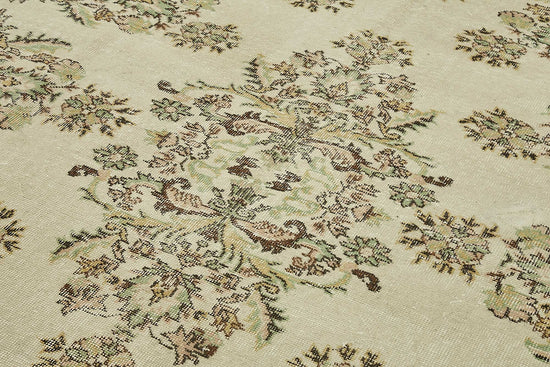 7x10 Hand-Knotted Turkish Vintage Rug - 49673