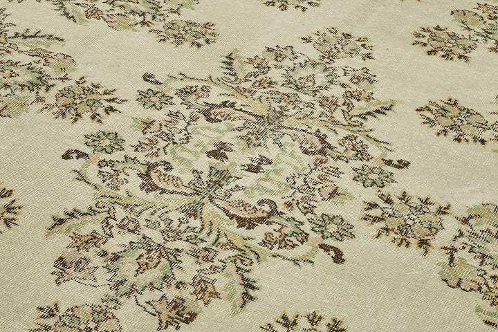 7x10 Hand-Knotted Turkish Vintage Rug - 49673