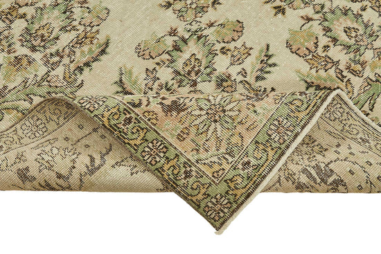 7x10 Hand-Knotted Turkish Vintage Rug - 49673