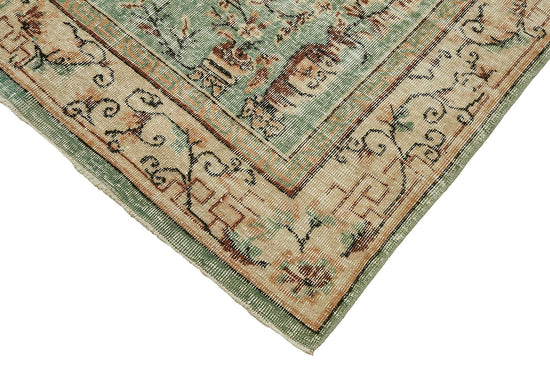 7x10 Hand-Knotted Turkish Vintage Rug - 49675