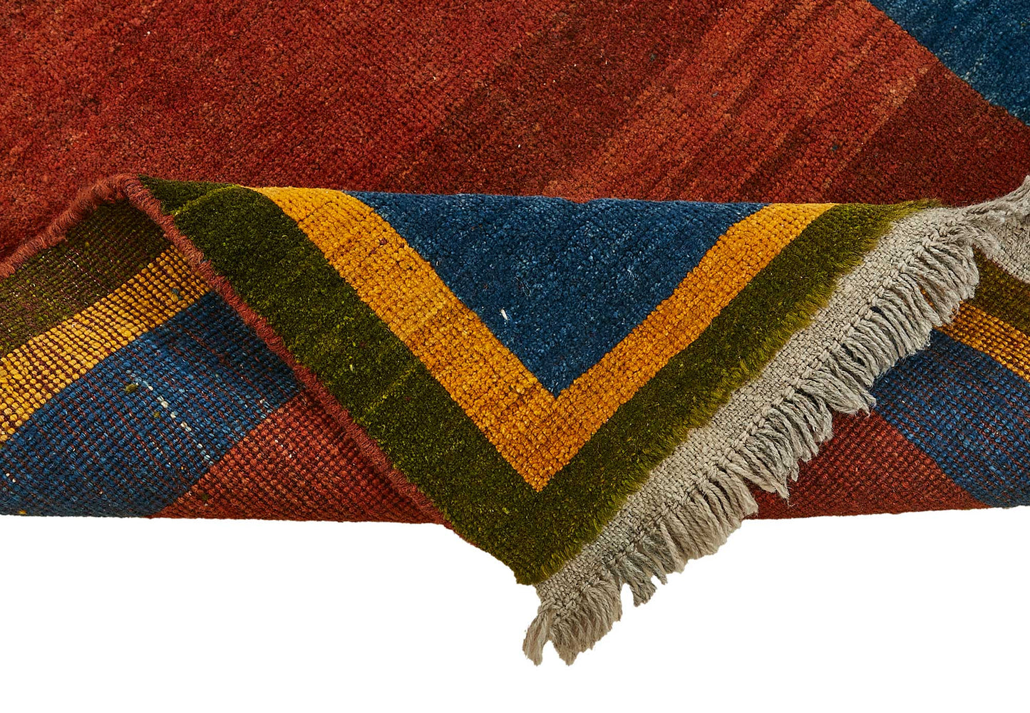 3x10 Red Handmade Oriental Rug - 49676