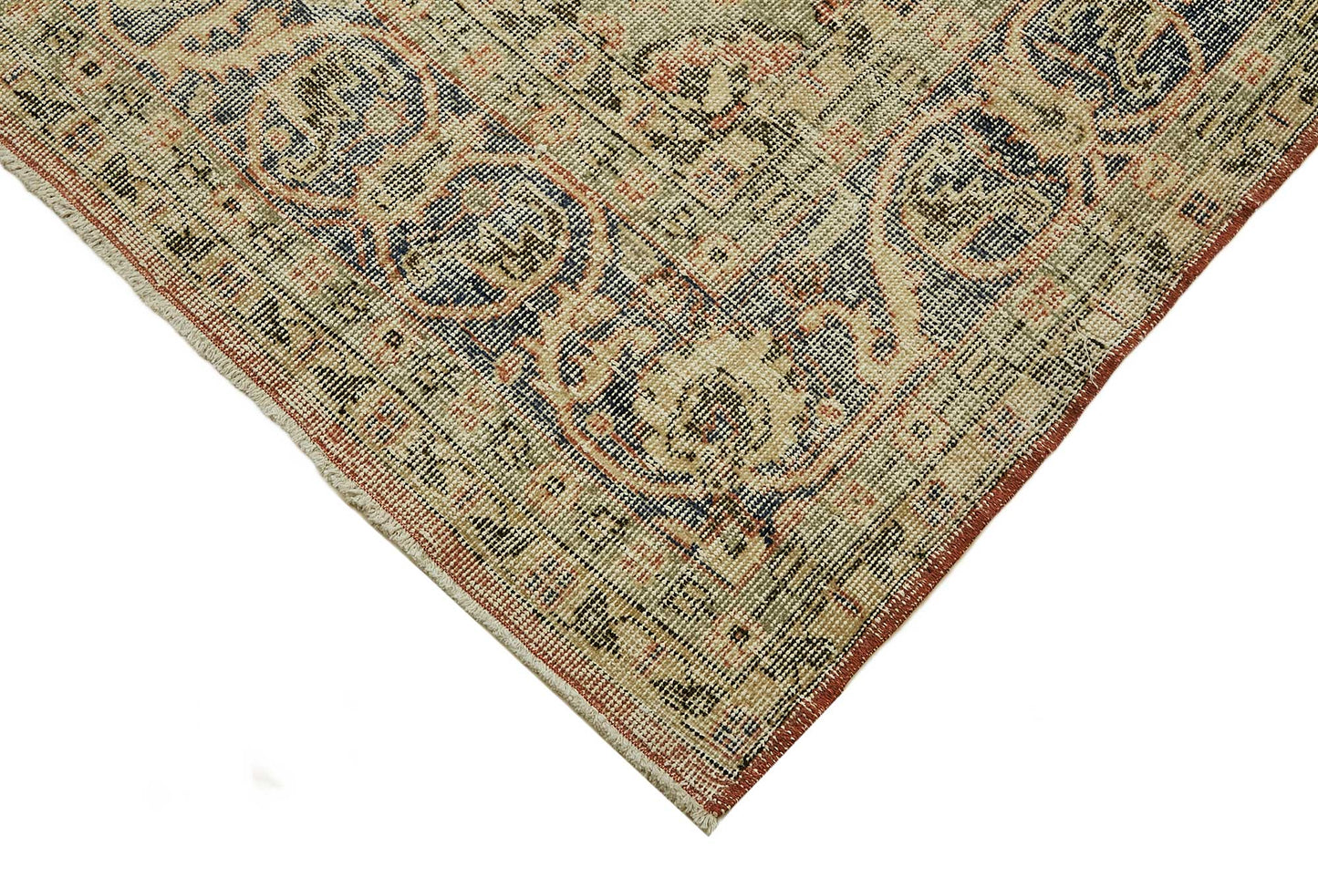 7x11 Hand-Knotted Turkish Vintage Rug - 49679