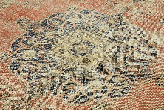 7x11 Hand-Knotted Turkish Vintage Rug - 49679