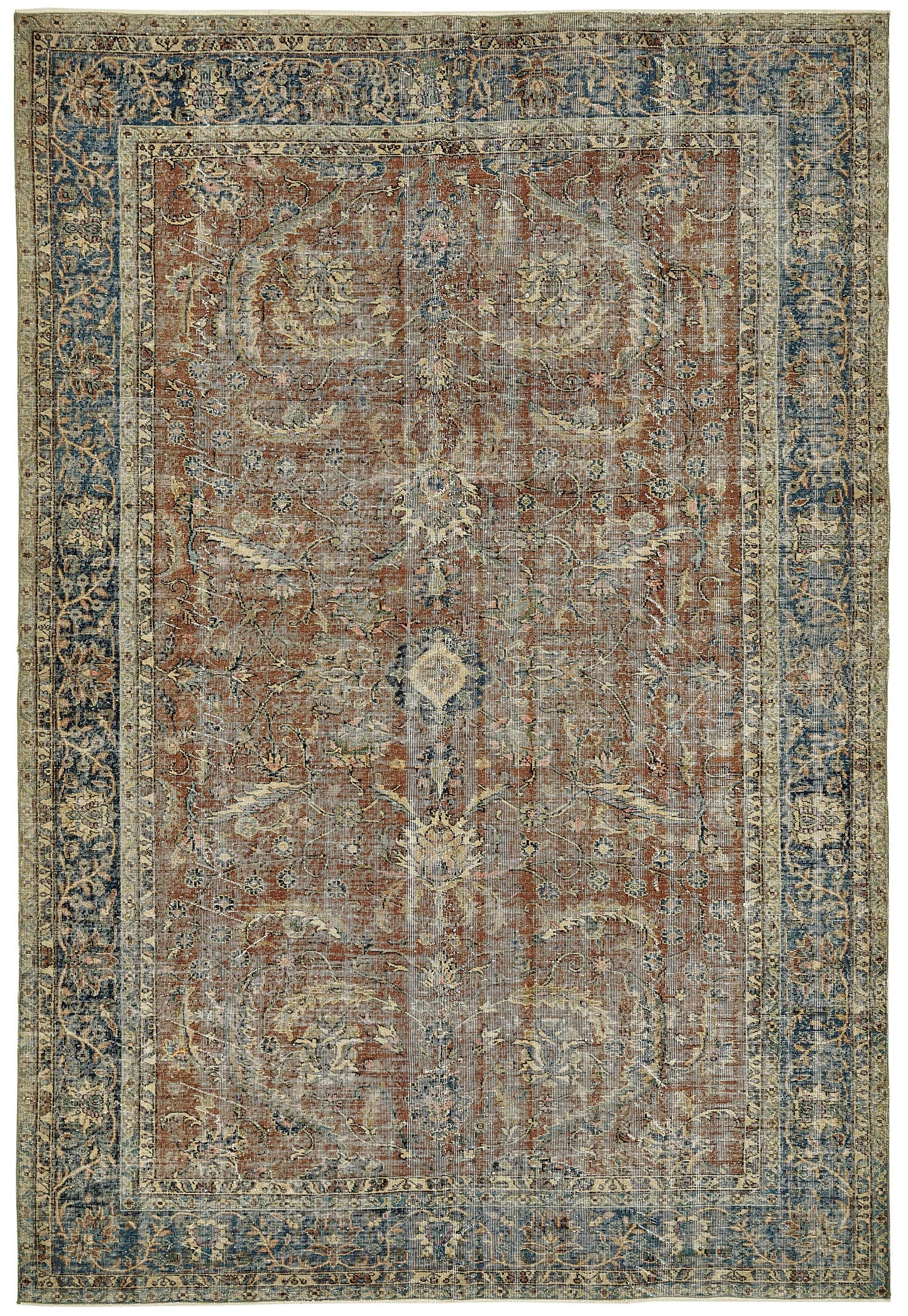 8x11 Hand-Knotted Turkish Vintage Rug - 49680
