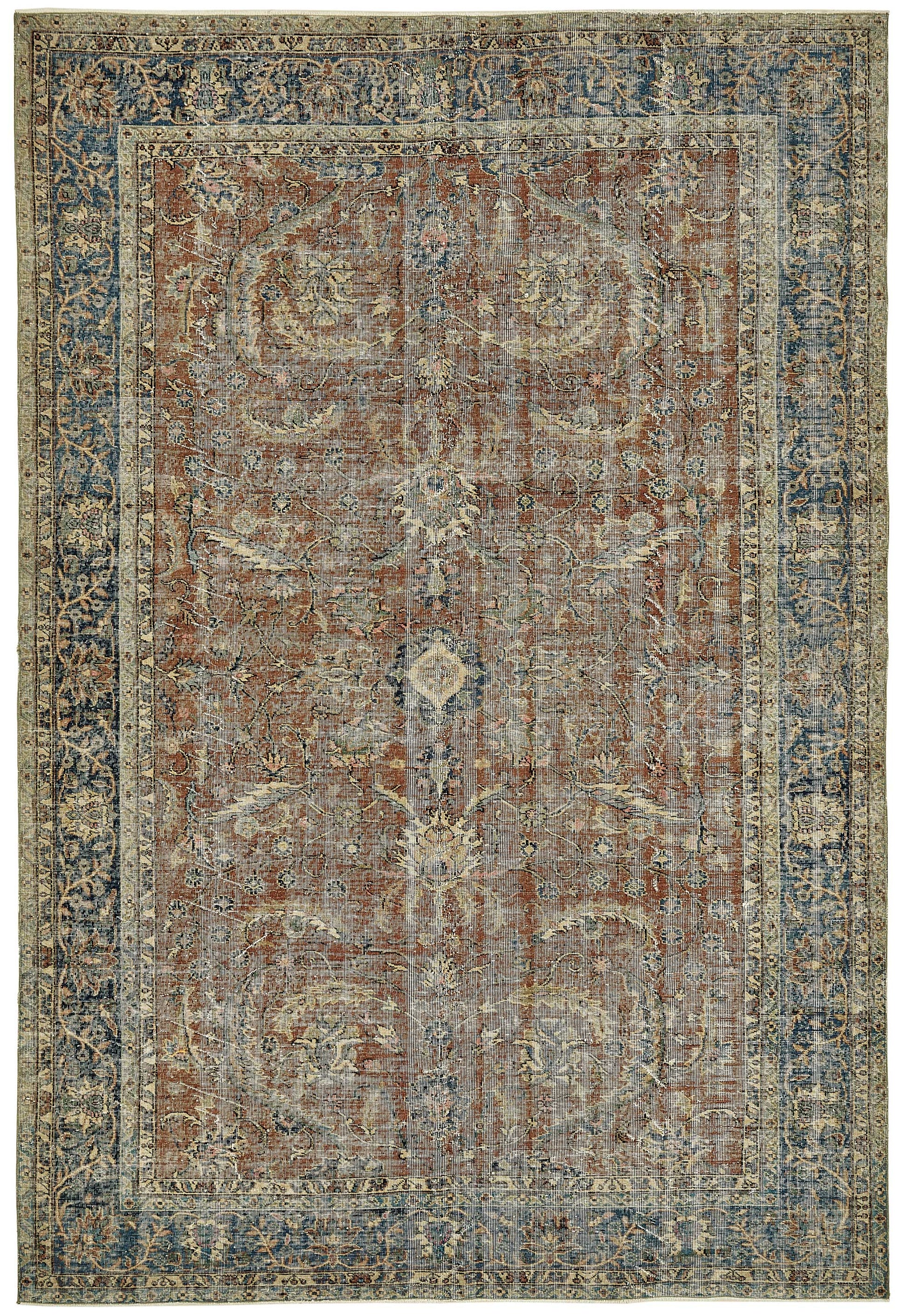 8x11 Hand-Knotted Turkish Vintage Rug - 49680