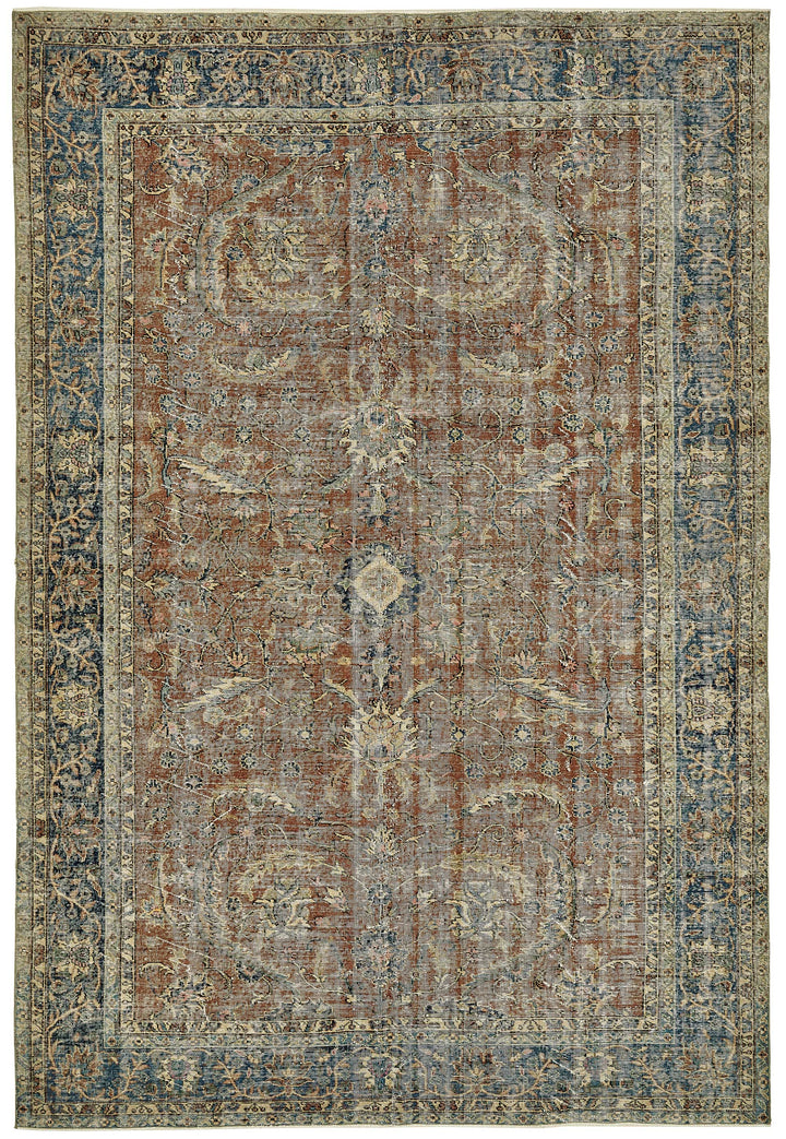 8x11 Hand-Knotted Turkish Vintage Rug - 49680