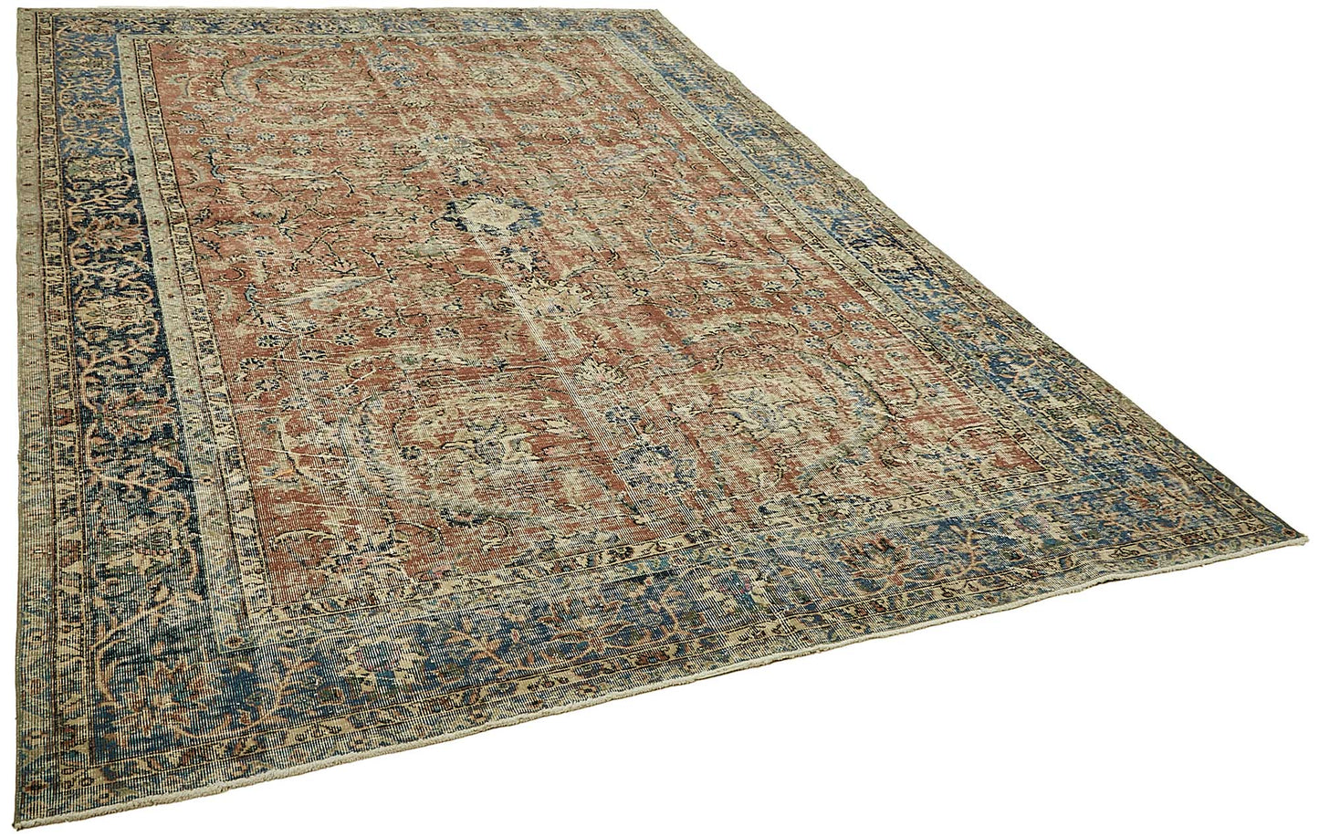 8x11 Hand-Knotted Turkish Vintage Rug - 49680