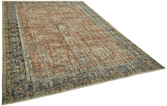 8x11 Hand-Knotted Turkish Vintage Rug - 49680