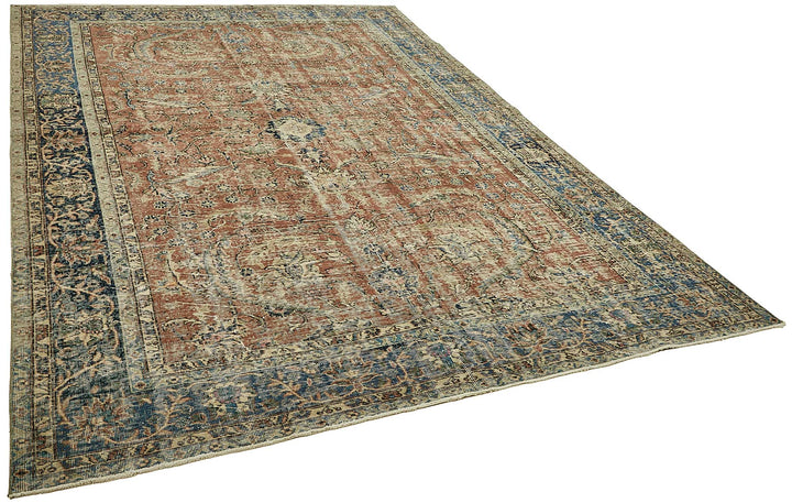 8x11 Hand-Knotted Turkish Vintage Rug - 49680