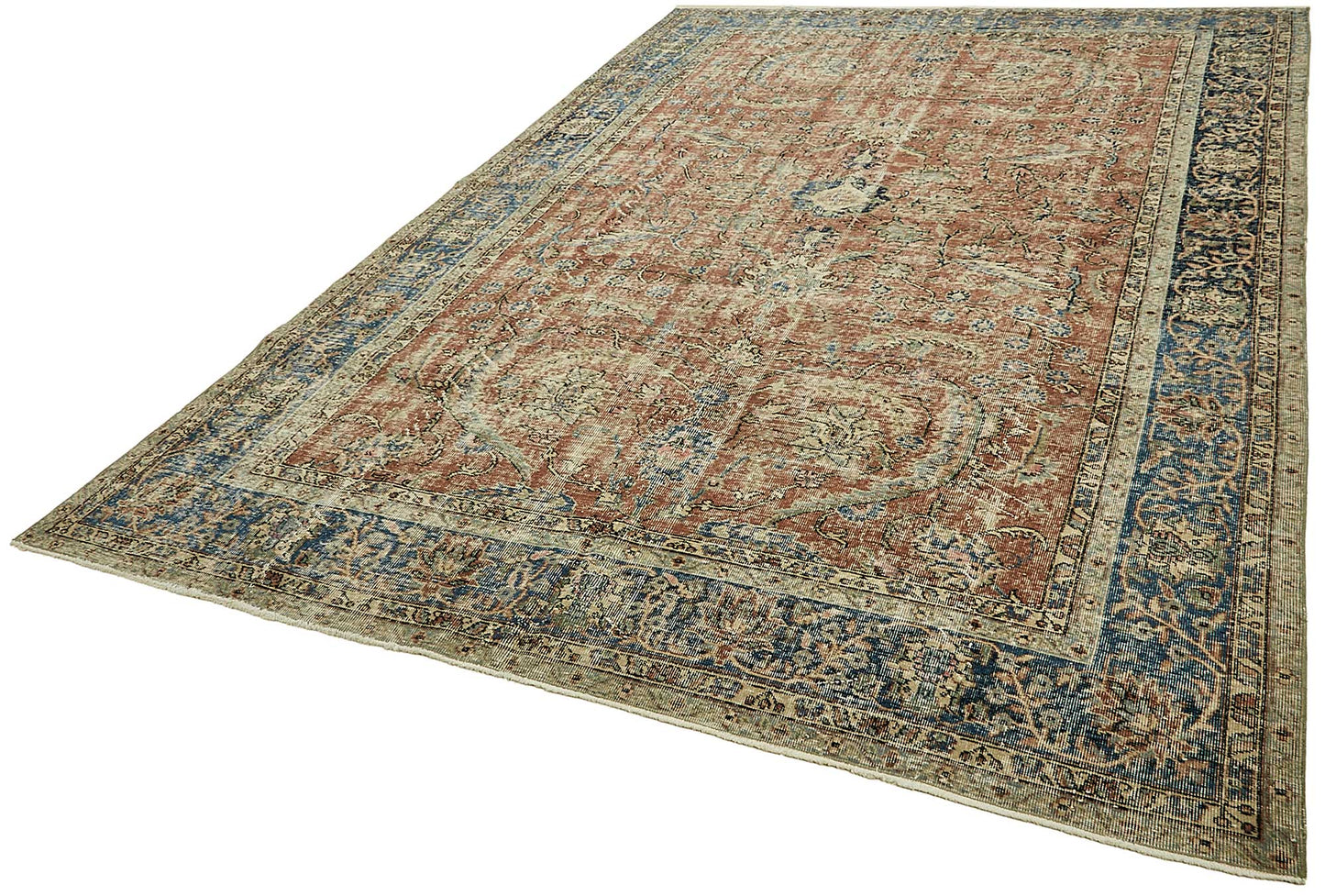 8x11 Hand-Knotted Turkish Vintage Rug - 49680