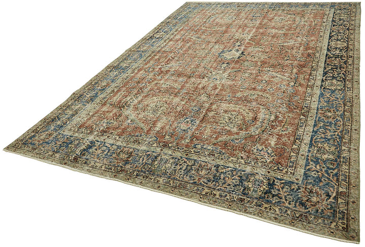 8x11 Hand-Knotted Turkish Vintage Rug - 49680