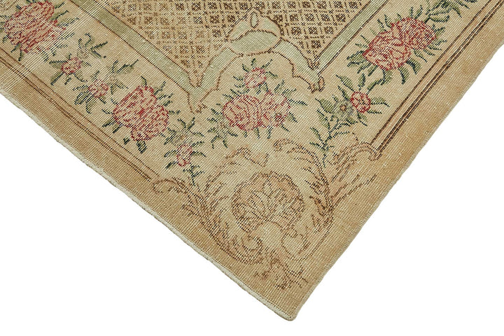 7x11 Hand-Knotted Turkish Vintage Rug - 49681