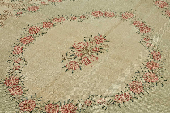 7x11 Hand-Knotted Turkish Vintage Rug - 49681