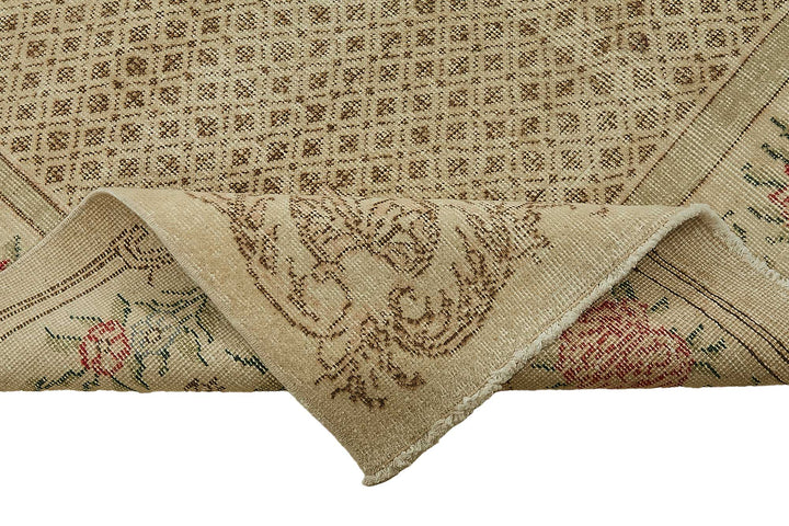 7x11 Hand-Knotted Turkish Vintage Rug - 49681