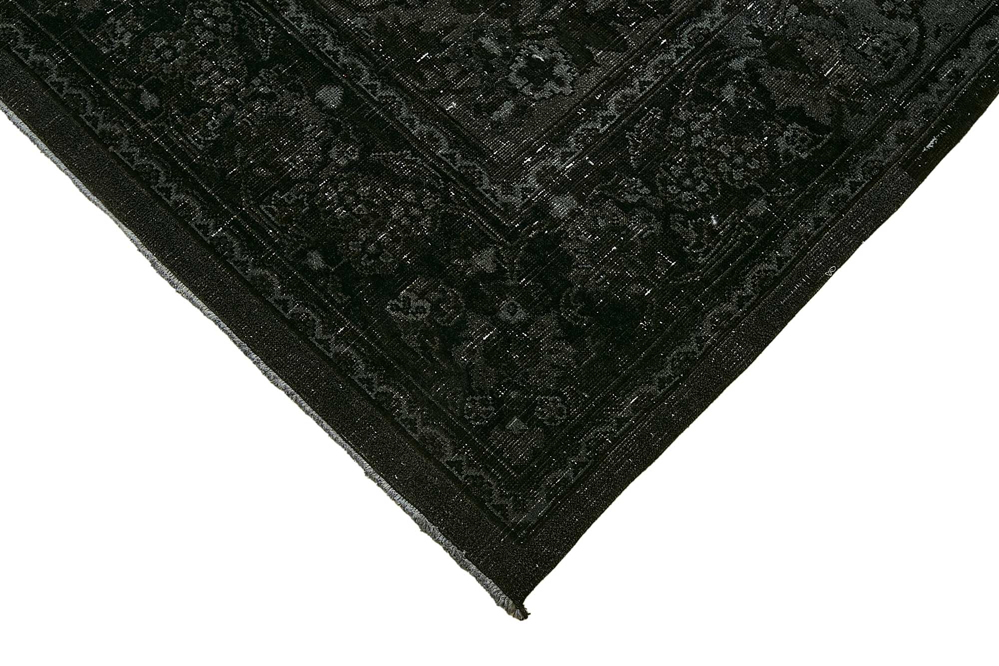 9x13 Black Overdyed Area Rug - 49683