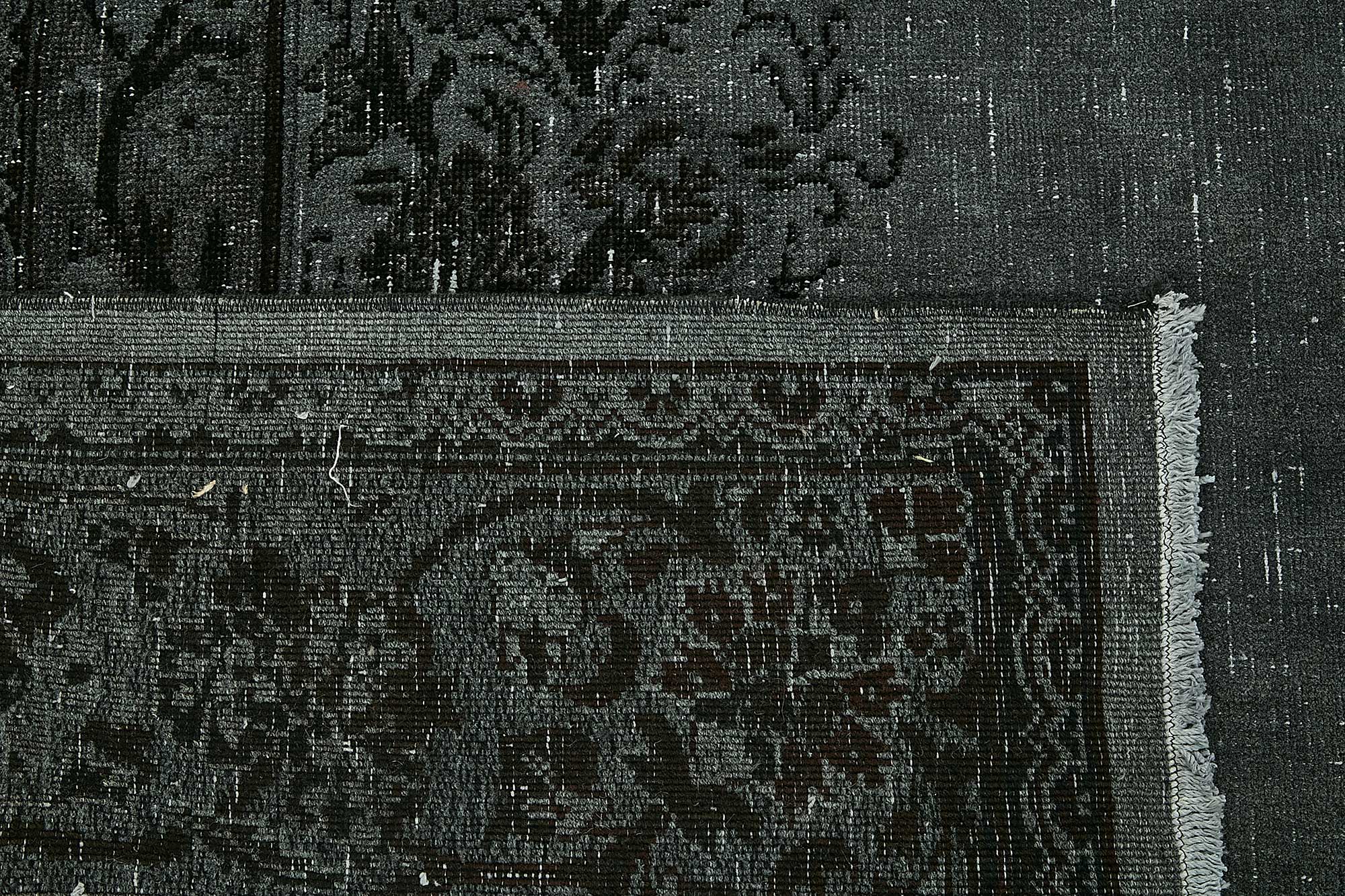 9x13 Black Overdyed Area Rug - 49683