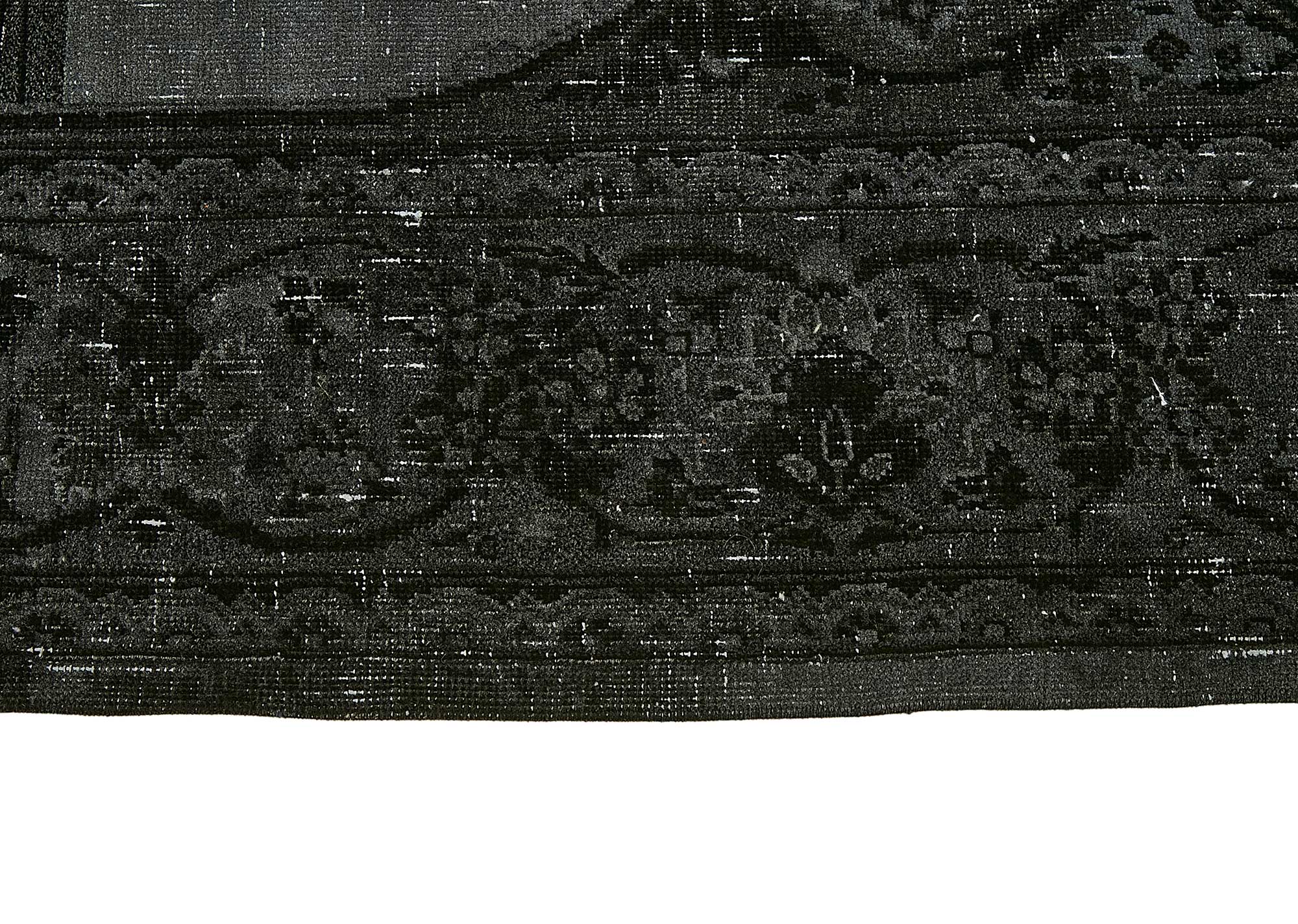 9x13 Black Overdyed Area Rug - 49683