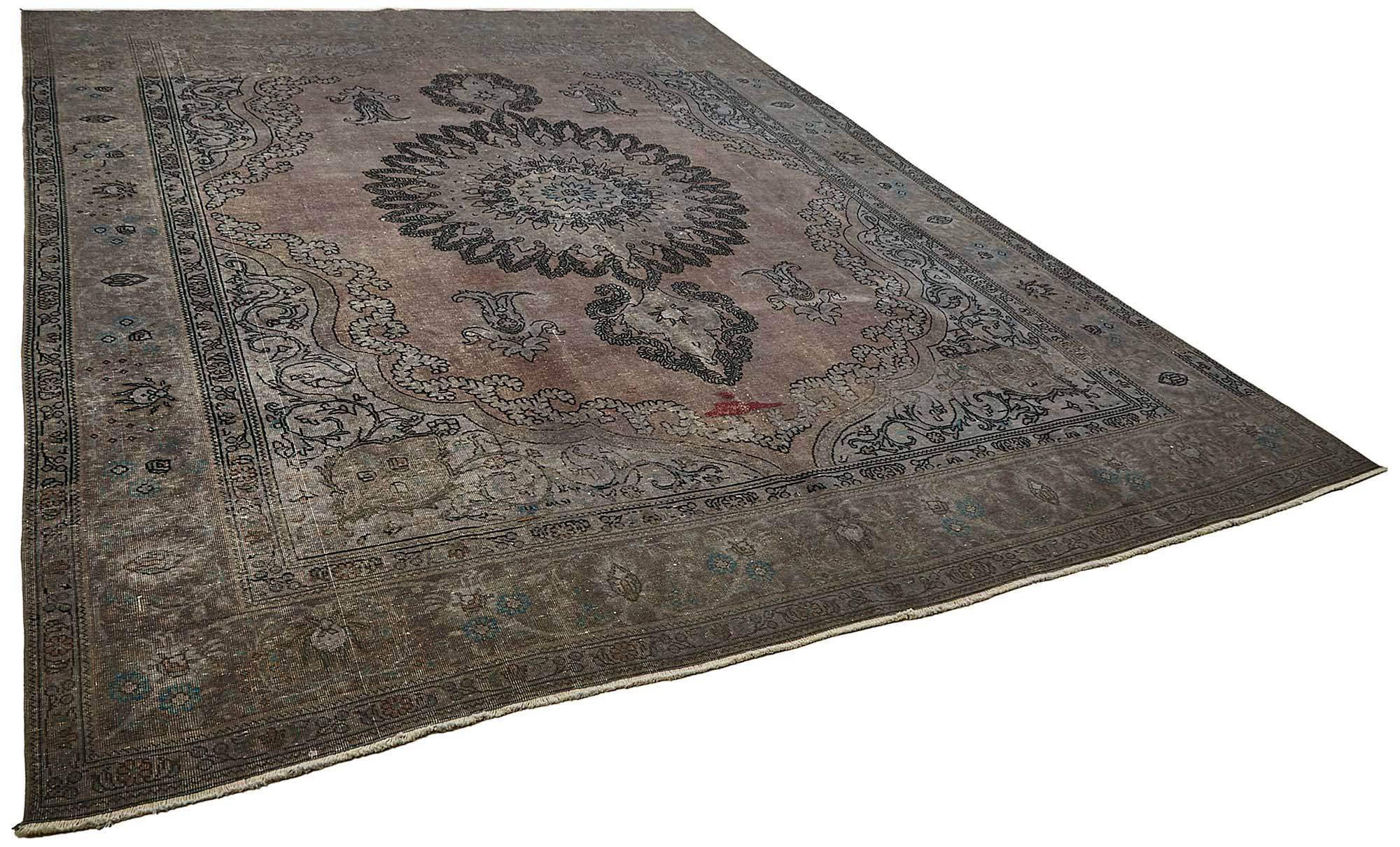 8x13 Grey Overdyed Area Rug - 49685