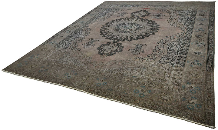 8x13 Grey Overdyed Area Rug - 49685