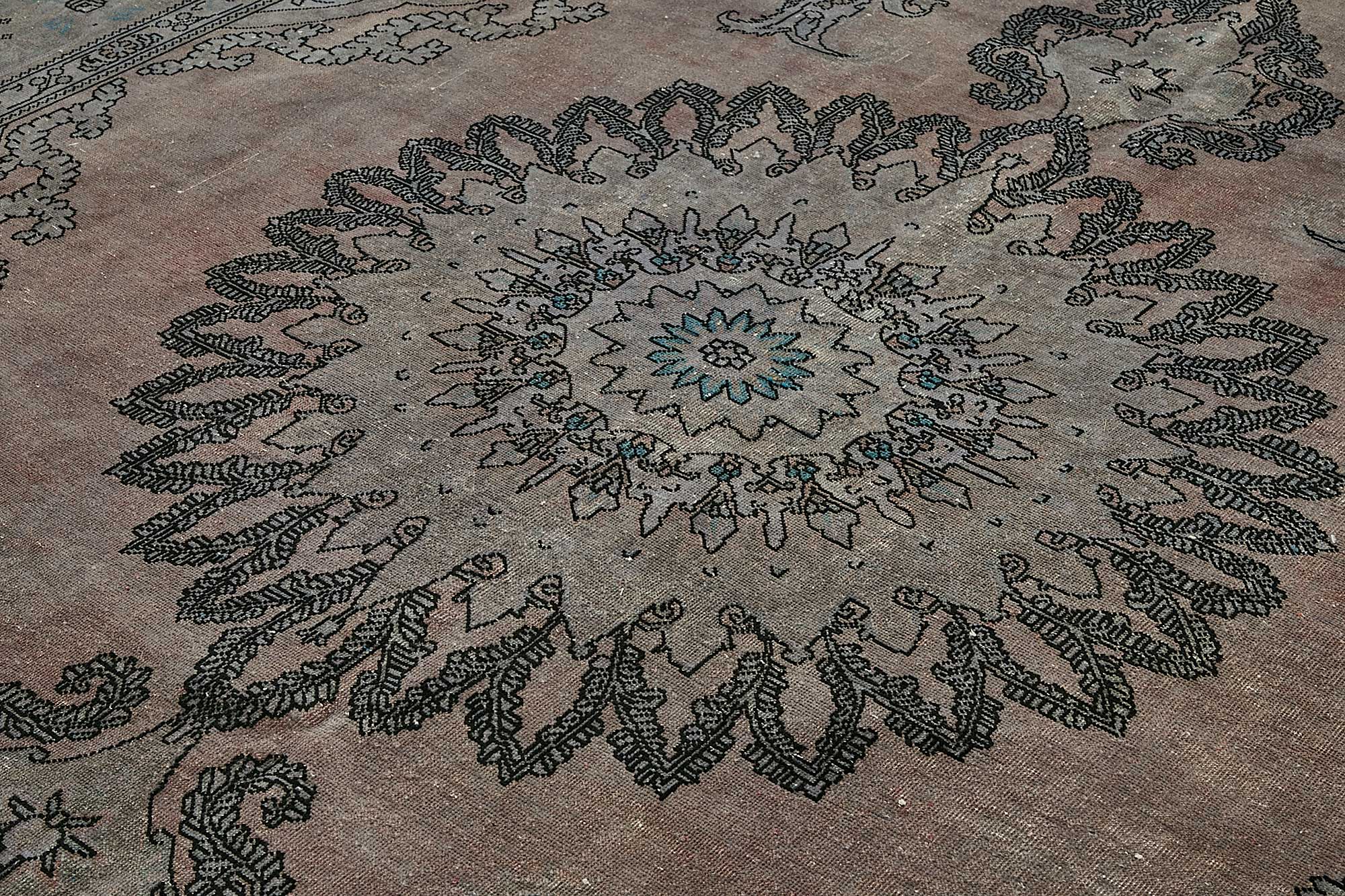 8x13 Grey Overdyed Area Rug - 49685