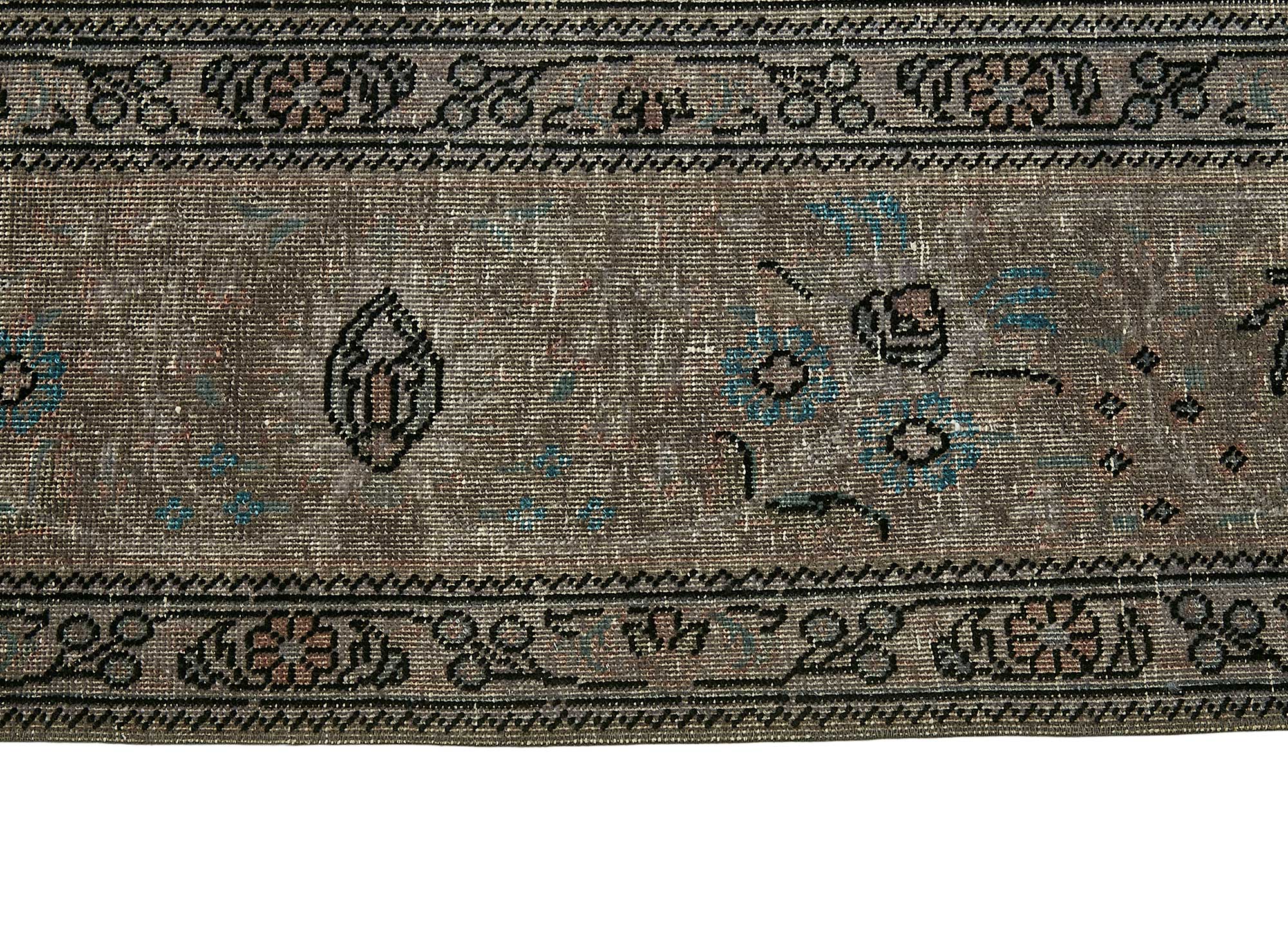 8x13 Grey Overdyed Area Rug - 49685