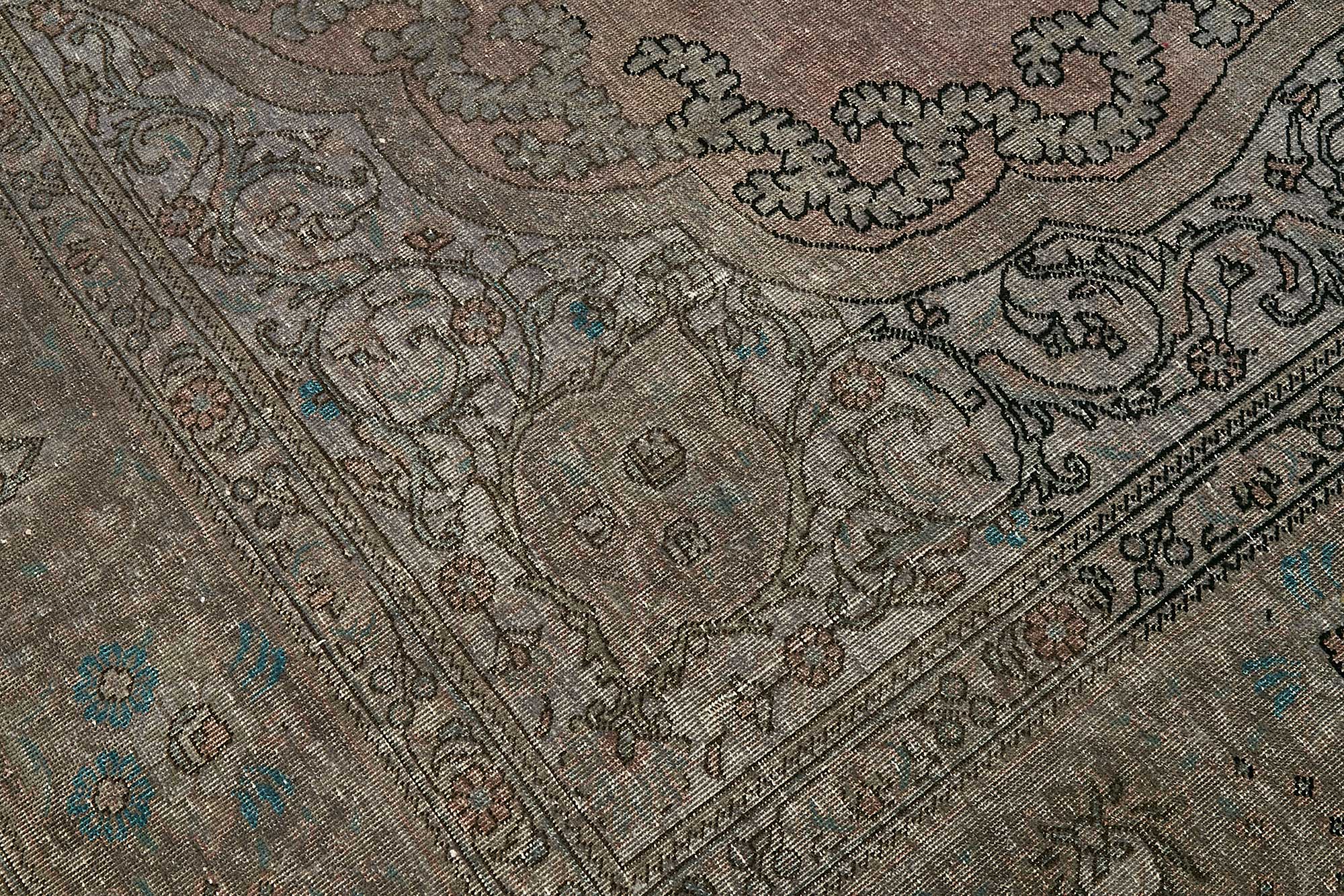 8x13 Grey Overdyed Area Rug - 49685