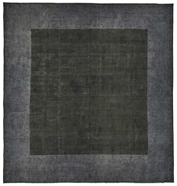 14x14 Grey Overdyed Area Rug - 49687