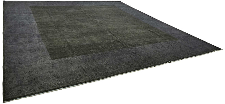 14x14 Grey Overdyed Area Rug - 49687