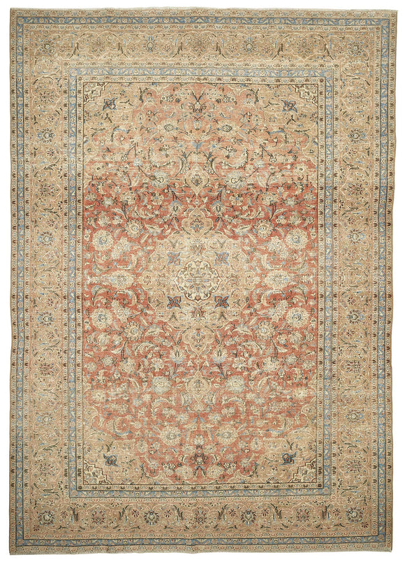 9x13 Beige Vintage Large Area Rug - 49709