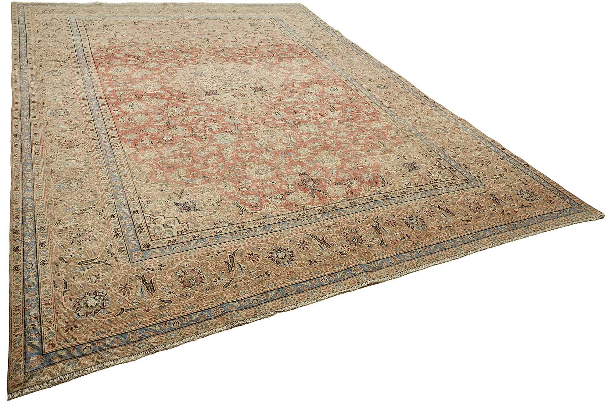 9x13 Beige Vintage Large Area Rug - 49709
