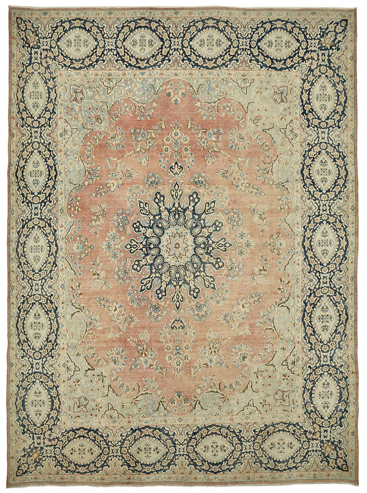 10x13 Beige Vintage Large Area Rug - 49711