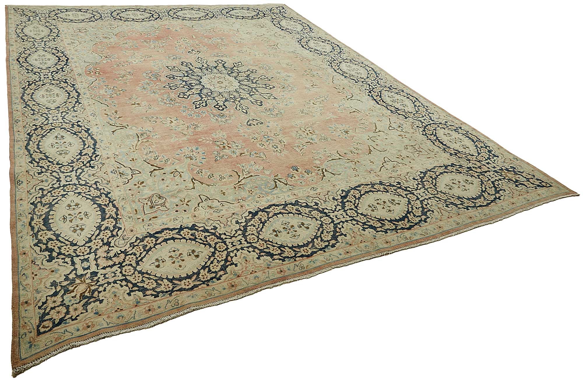 10x13 Beige Vintage Large Area Rug - 49711