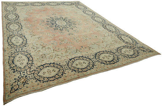 10x13 Beige Vintage Large Area Rug - 49711