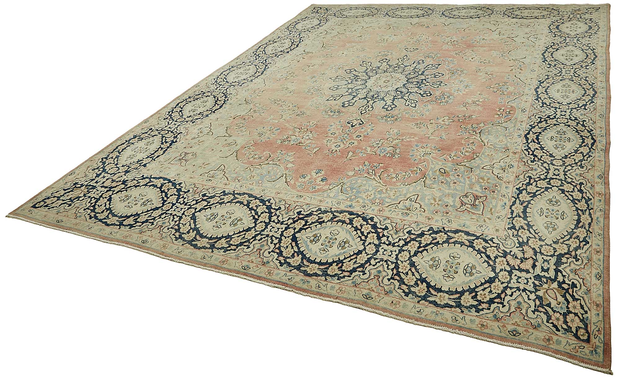 10x13 Beige Vintage Large Area Rug - 49711