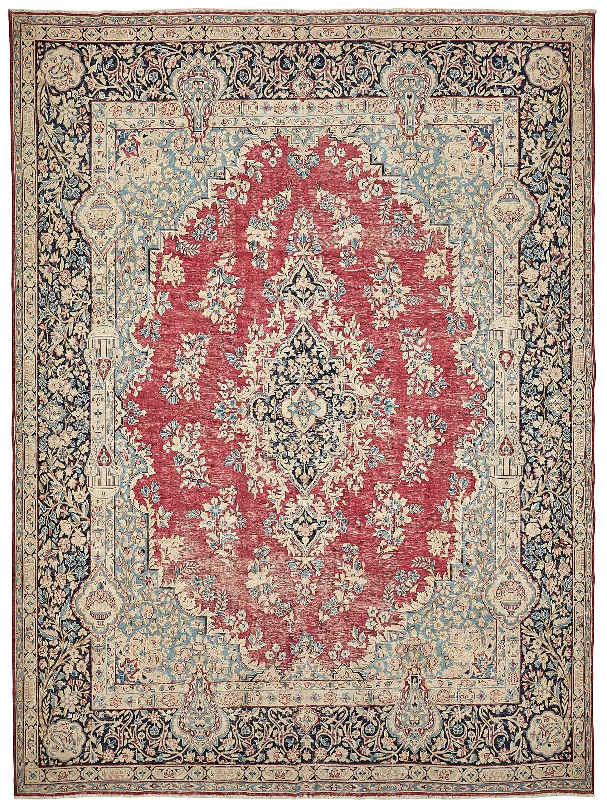 10x13 Beige Vintage Large Area Rug - 49712