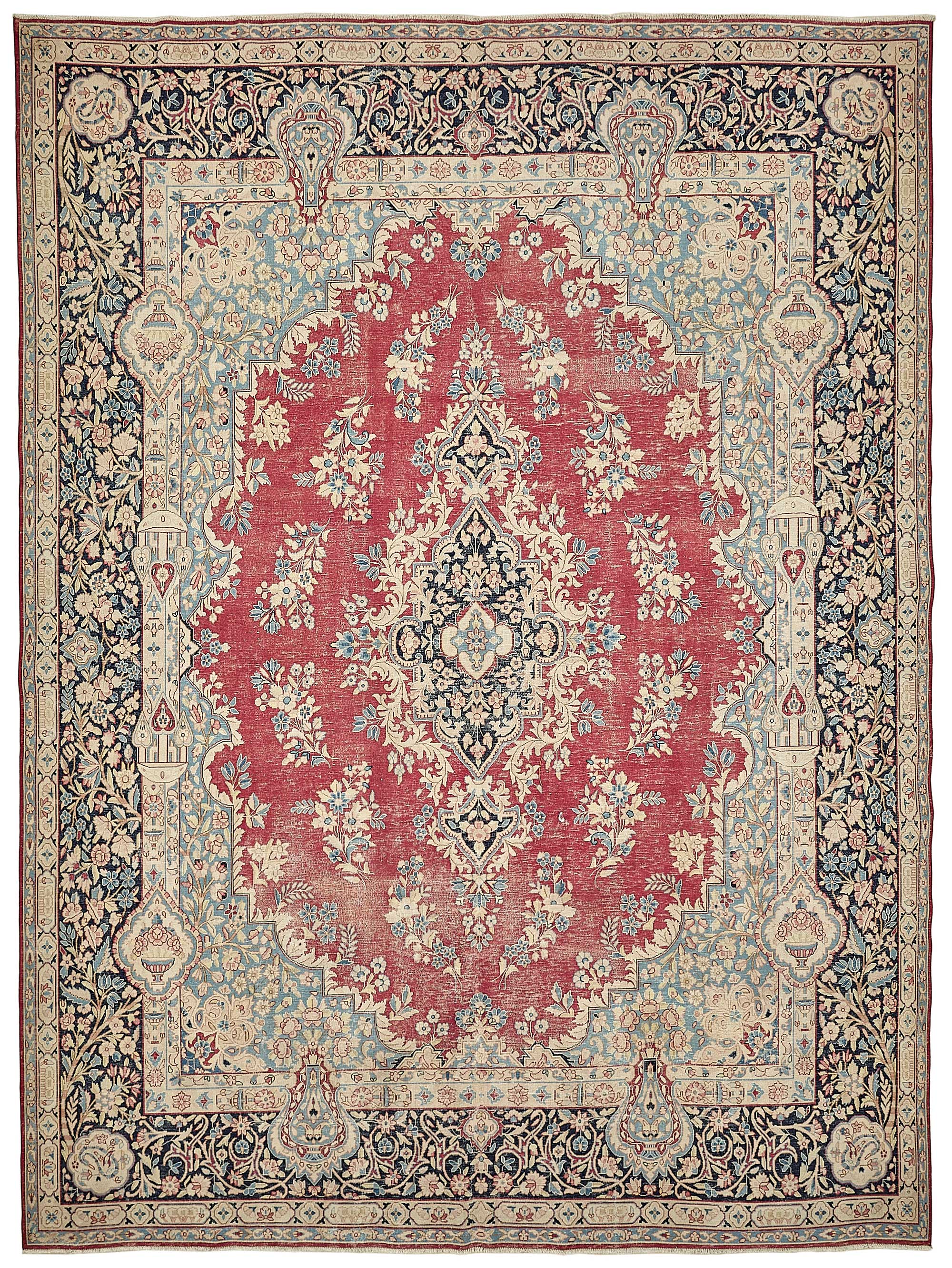 10x13 Beige Vintage Large Area Rug - 49712