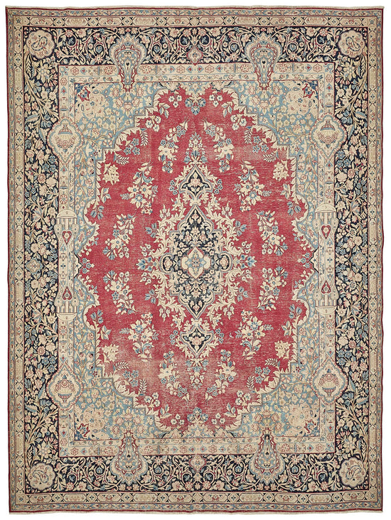 10x13 Beige Vintage Large Area Rug - 49712