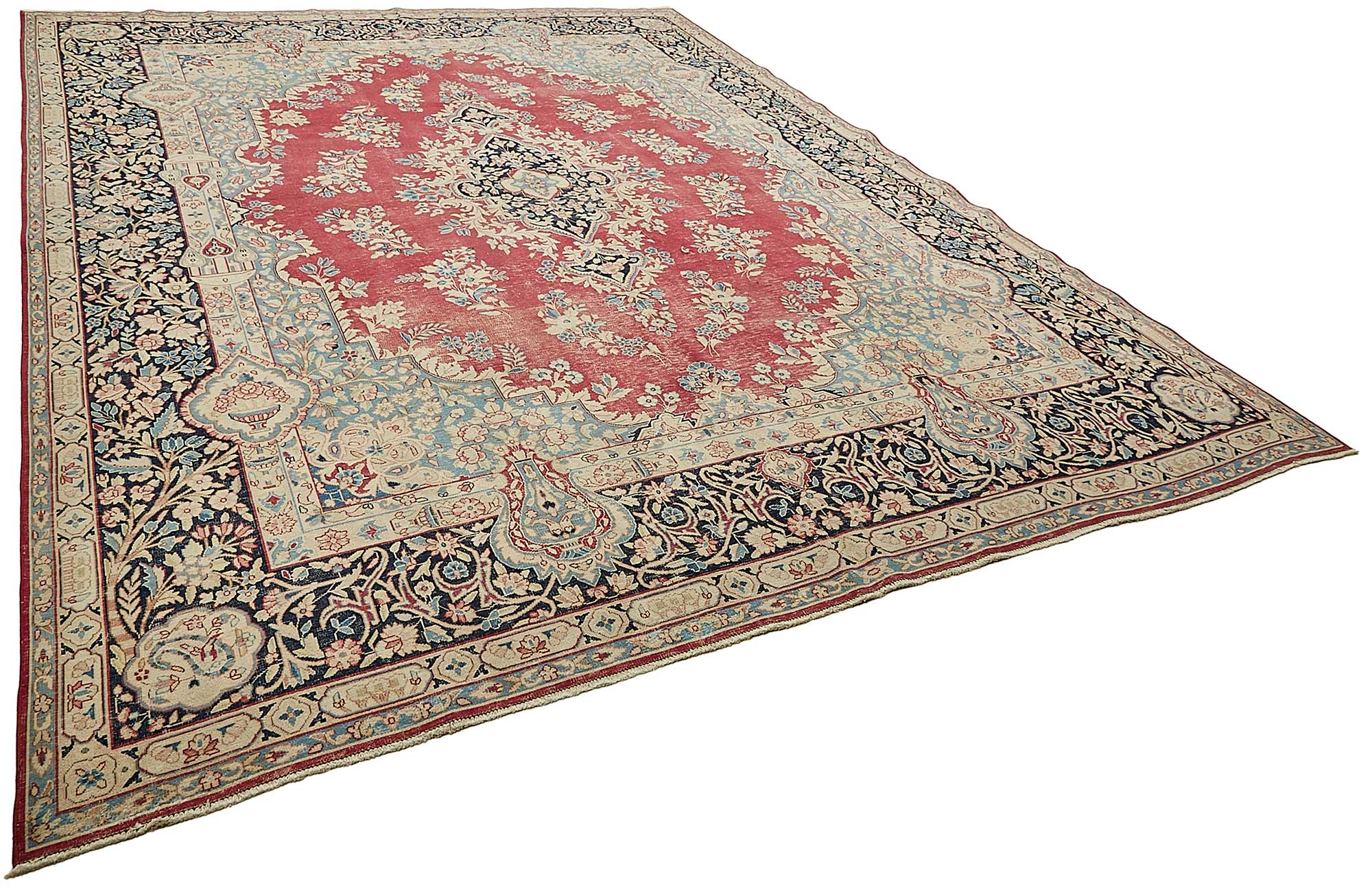 10x13 Beige Vintage Large Area Rug - 49712