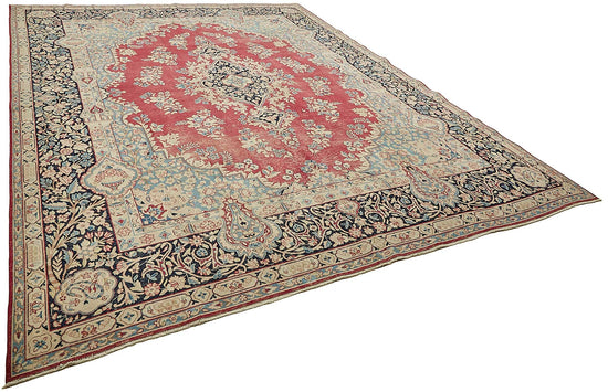 10x13 Beige Vintage Large Area Rug - 49712