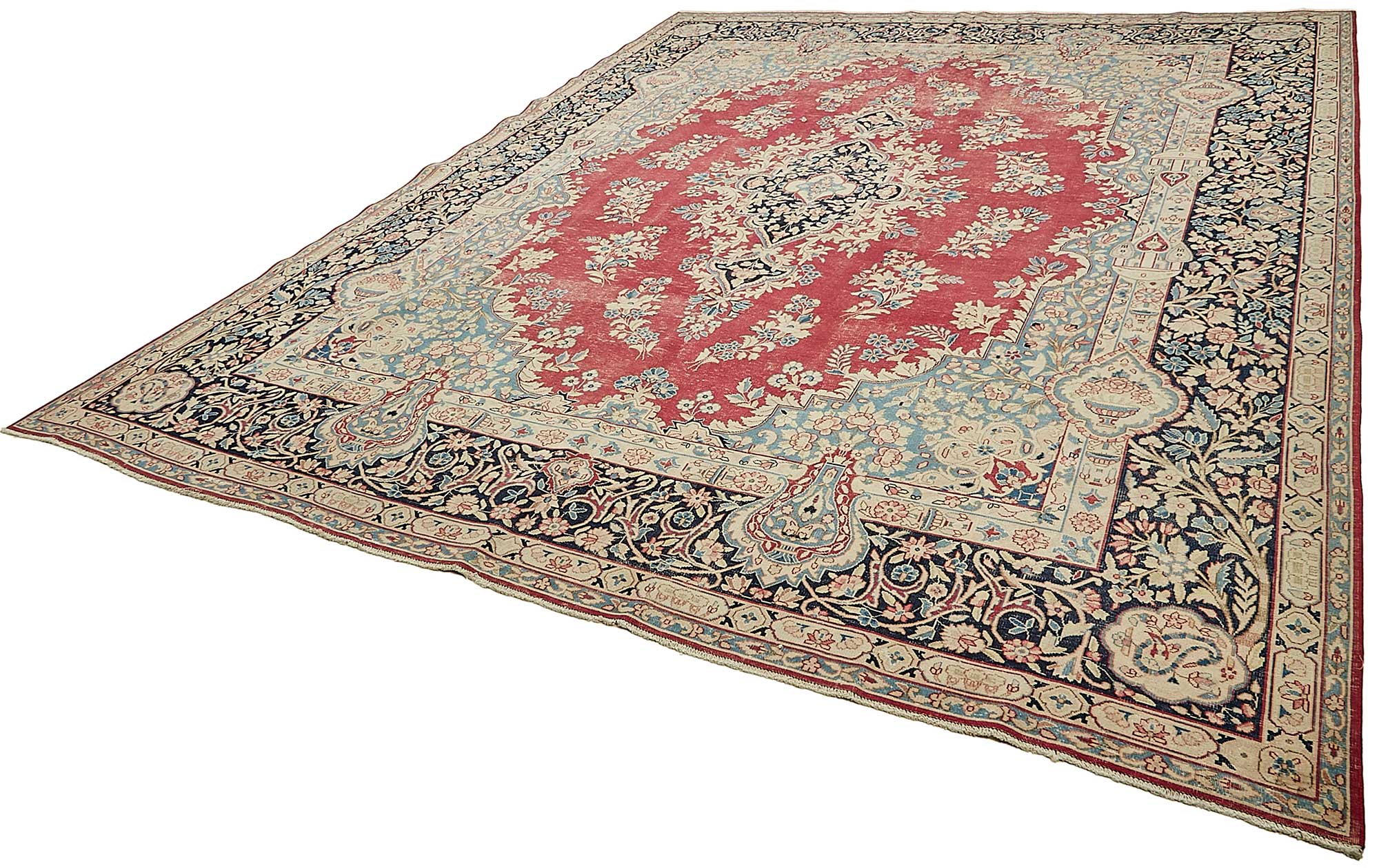 10x13 Beige Vintage Large Area Rug - 49712