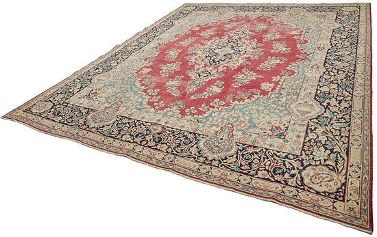 10x13 Beige Vintage Large Area Rug - 49712