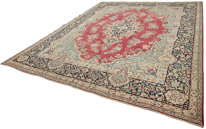 10x13 Beige Vintage Large Area Rug - 49712