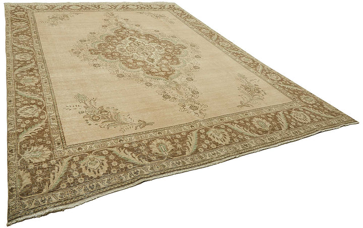 9x13 Beige Vintage Large Area Rug - 49713